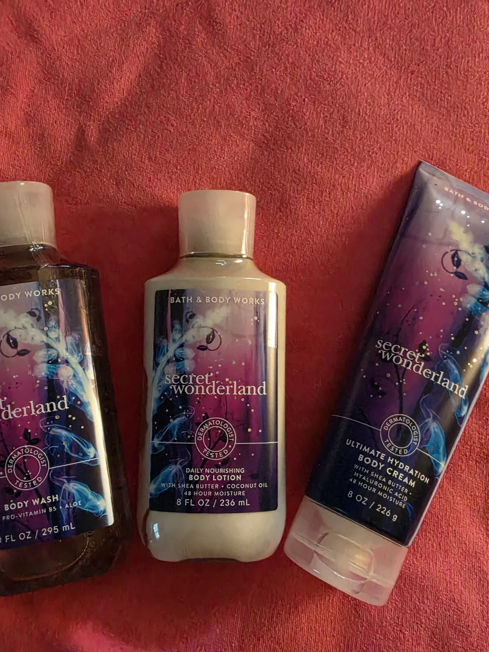 Bath & Body Works Secret Wonderland 3 Pack Bundle- White